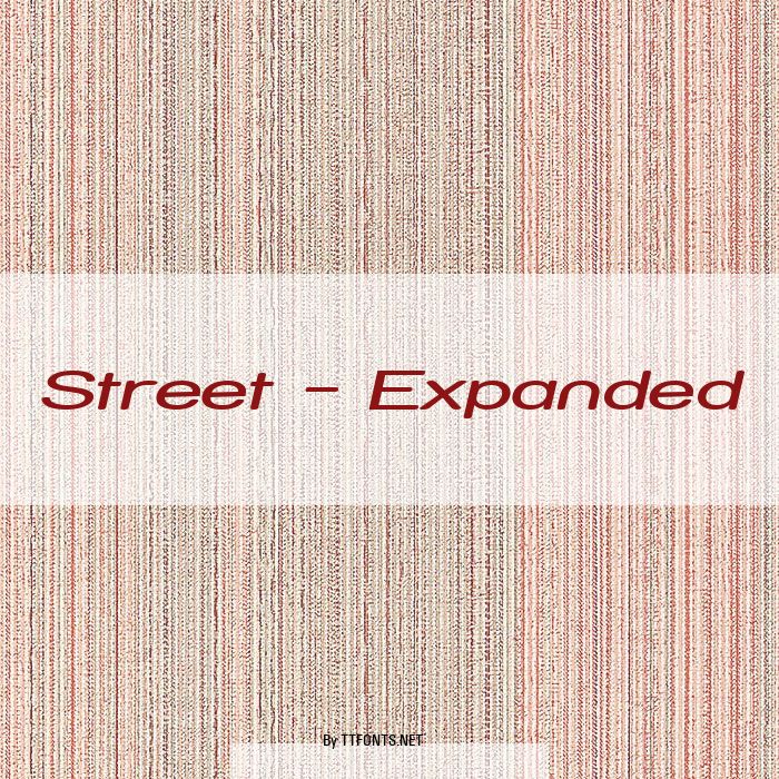 Street - Expanded example